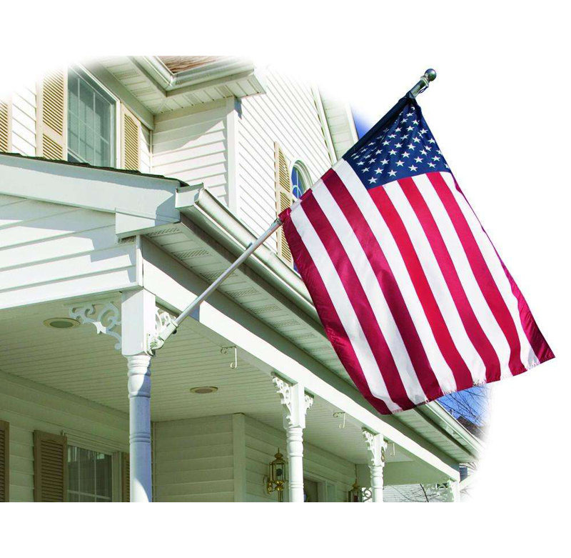 Drapeau de maison en nylon brodé American 36 po x 60 po