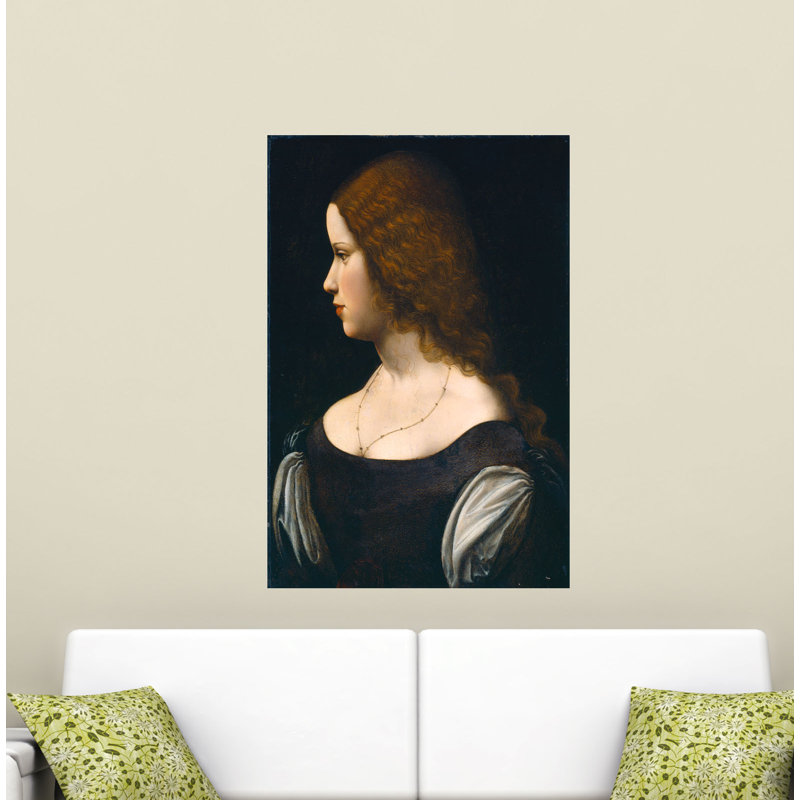 Portrait Of A Young Lady by Leonardo Da Vinci - Wrapped Canvas Print, 77cm H x 51cm W