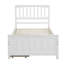 Lit plateforme Arachaun avec structure en bois et 2 tiroirs-125285720