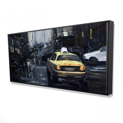 New York In The Dark Print On Canvas