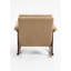 Chaise d'appoint Mid-Century moderne, chaise berçante avec structure en bois, chaises de salon rembourrées, fauteuil de lecture pour véranda de chambre à coucher-405556578