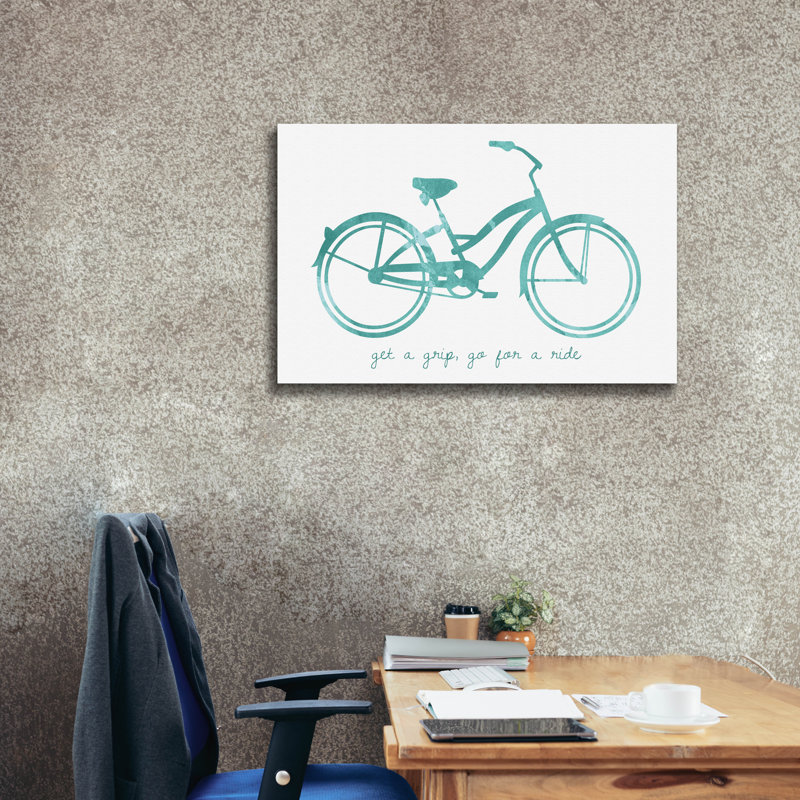  «Bike 1» par Erin Clark, art mural sur toile, 40 po x 26 po