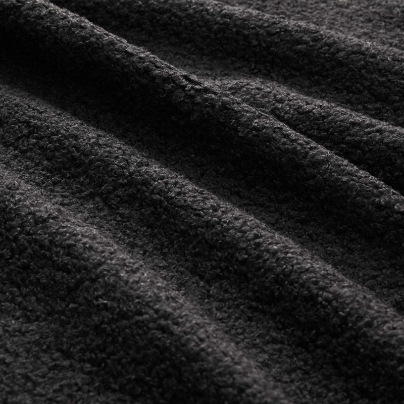 Causeuse désossée en tissu 2 places pour salon, chambre à coucher et coin lecture, Noir