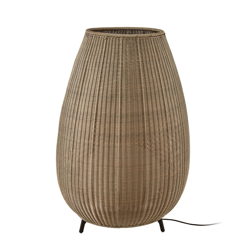 Amphora Novelty Floor Lamp, Light Beige, No, 48.43"