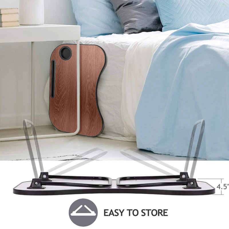 Portable Lap Desk, Brown/Black