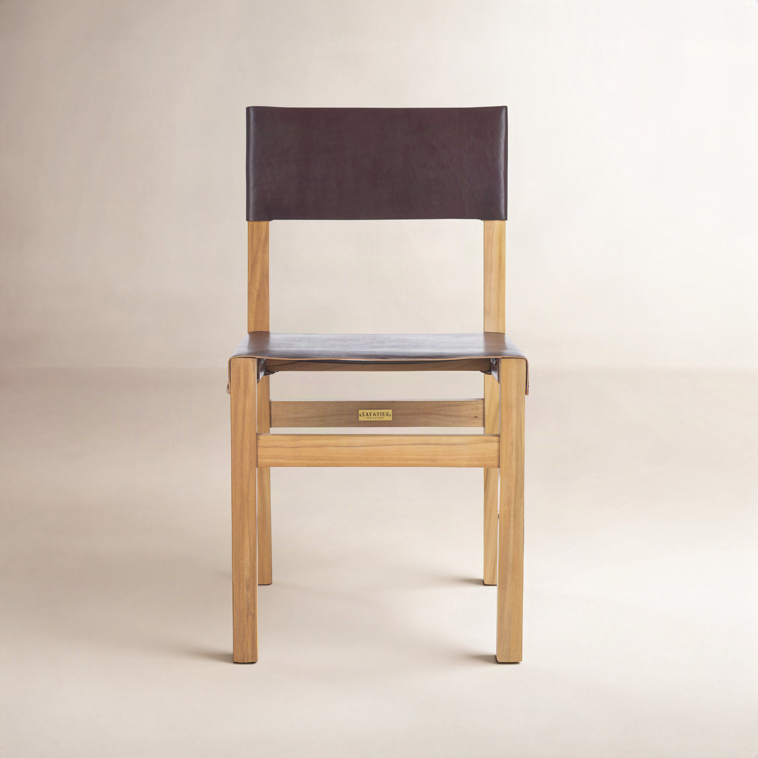 Canele Teak Dining Chair, Black