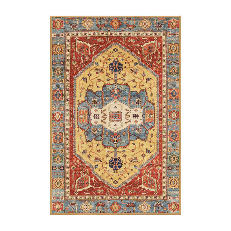 Abstract Indoor Rug, Rectangle 4' x 6'