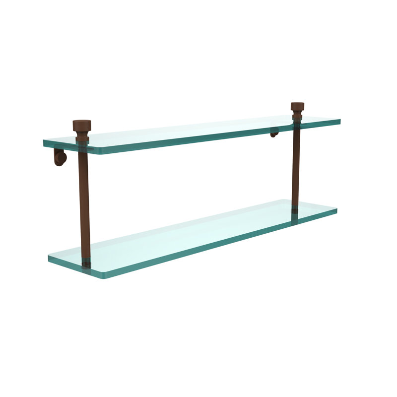 Ballenas 2 Piece Tiered Shelf, 22", Antique Bronze