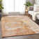 Machine Washable Indoor/Outdoor Claudian ACN1234 Salmon Rug