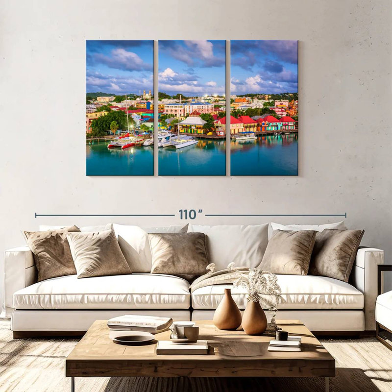 Saint John's Port City, H 48 po x l 74 po