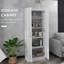 Armoire de rangement de 69 po de hauteur avec tablettes de rangement mobiles, garde-manger de style moderne