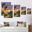 «Video Game Fantasy Tree Sunset Scenery», reproduction d'art sur toile-1147805062-1147805081
