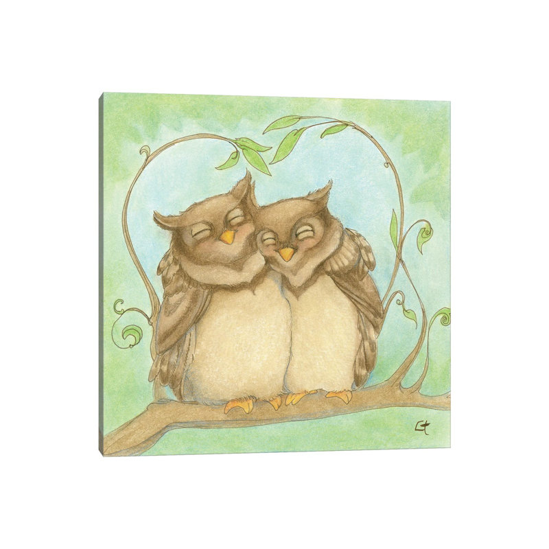 Owl Always Love You - Wrapped Canvas Painting, 45.72 cm H x 45.72 cm W x 1.91 cm D