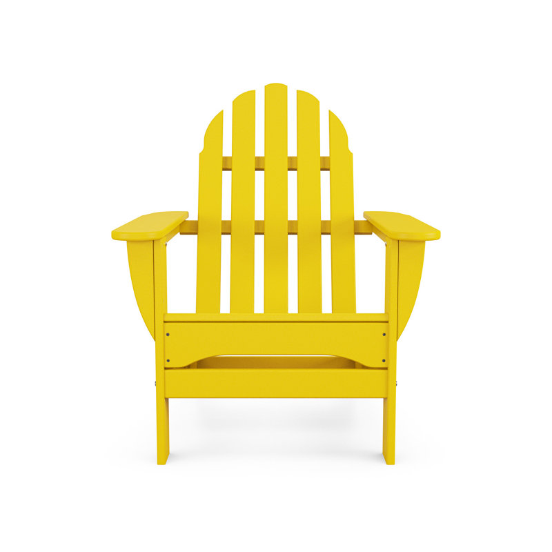 POLYWOOD Classic Adirondack Chair, Lemon