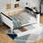 Full Size Wood Daybed With Storage Shelves, Upholstered Backrest,USB And Trundle, White-1701180083