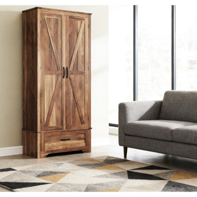 Armoire de cuisine, armoire avec tablettes réglables