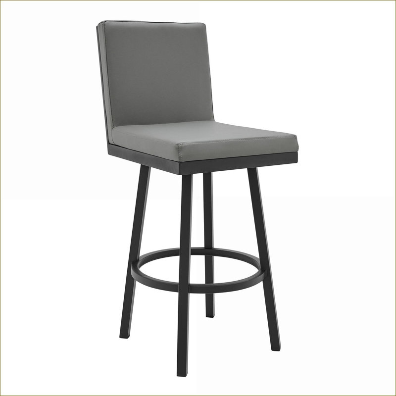 Chaise de bar 30 po Gem, Noir