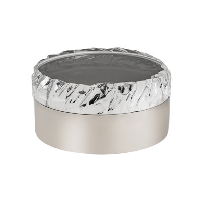 Caroline Box - Round Polished Nickel