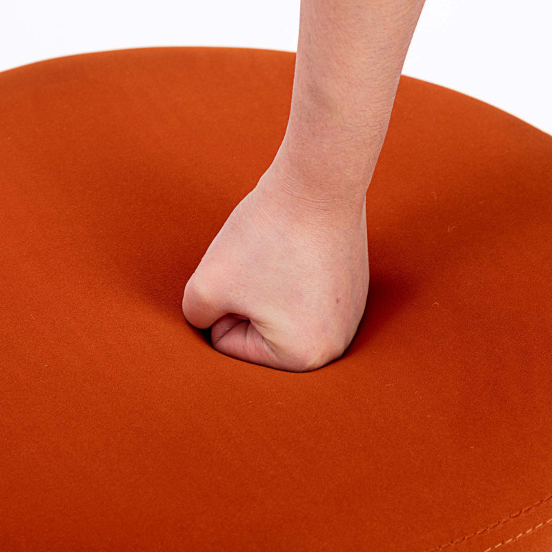 Chaise d'appoint en velours 26,3 po Henia, Velours rouge