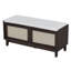 Banc d'entrée en rotin avec rangement Boho-2020695334