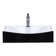 Novatto 15.75'' Glossy Black Ceramic Rectangular Bathroom Sink with Faucet