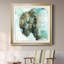 Buffalo on Blue - Cadre photo, reproduction d'art sur papier-426885801-426885803