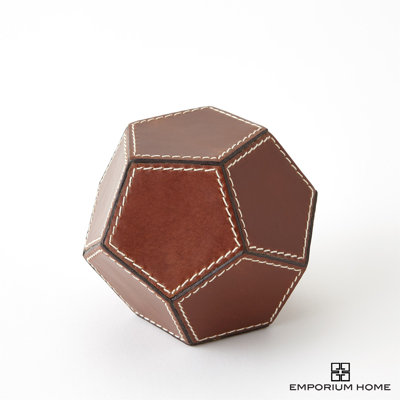 Emporium Home Emporium Home Leather Dodecahedron Saddle