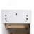 12" Bathroom Side Cabinet, 2-Soft Close Drawer, Float Mounting Design, Glossy White