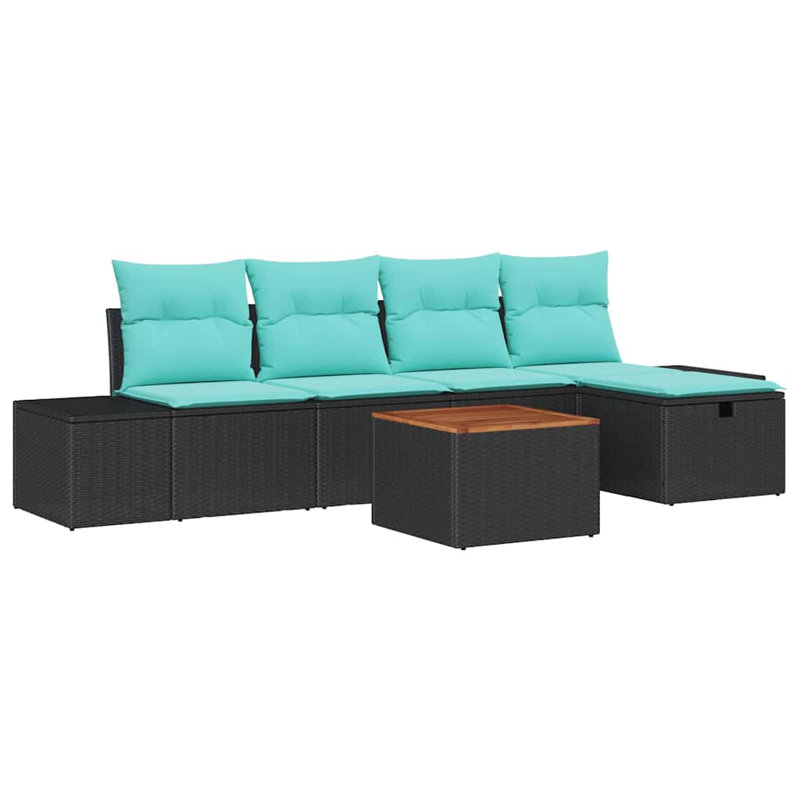 Ensemble de canapé de jardin avec coussin 6 pièces vidaXL