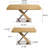 47.25"-63" Dining Table, Natural Colored, Seats 4-6, Retractable Design, & Metal Naturalistic Color Scheme, Retractable, Robust