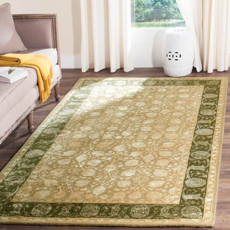 Bellview Hand Tufted New Zealand Wool Oriental Rug, Rectangle 9'6" x 13'6"