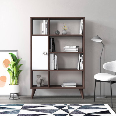 Damico 121cm H x 80cm W Wood Standard Bookcase