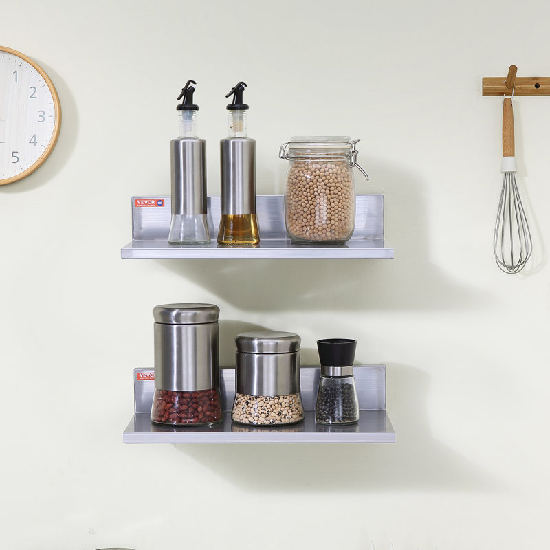 L-Shaped Metal Floating Shelf