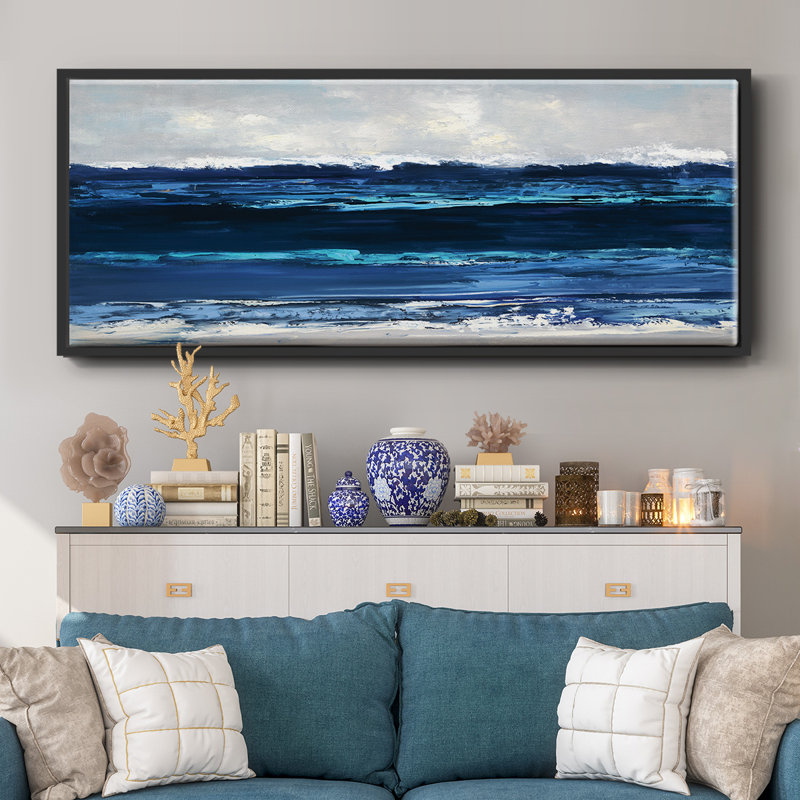 Summer Surf- Framed Canvas