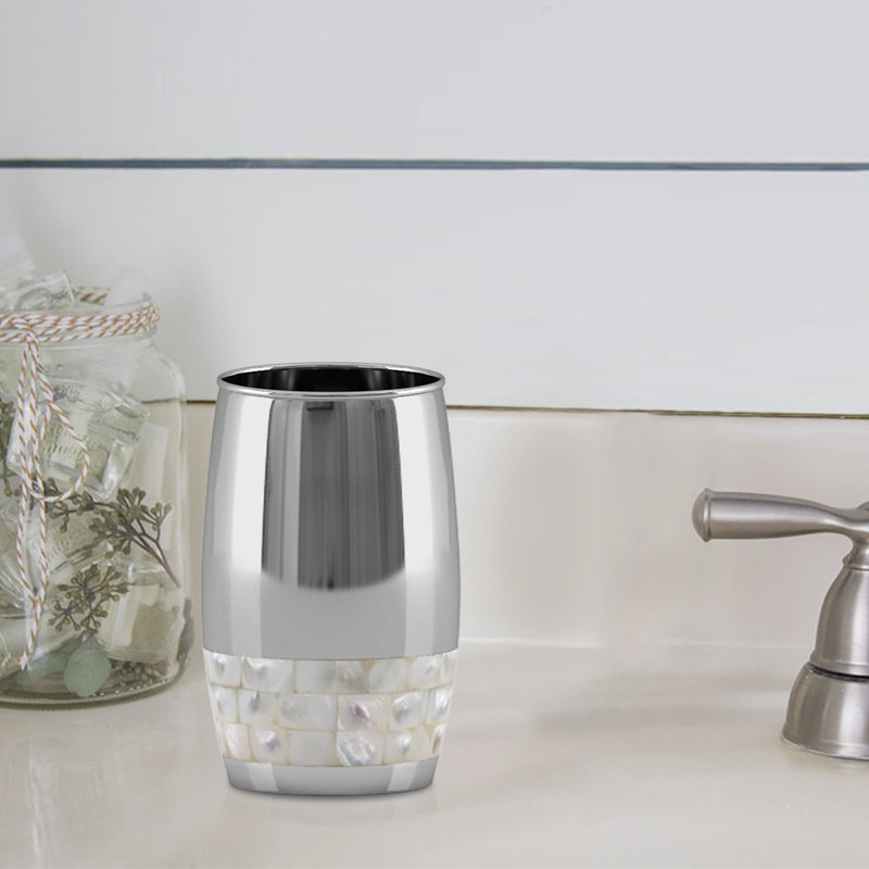 Gobelet de salle de bain en acier inoxydable, support décoratif, gobelet de rinçage pour l'eau, gobelets pour rince-bouche