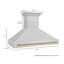Hotte de cuisine murale en acier inoxydable satiné 48 po ZLINE Autograph Edition-419002969