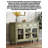 American-Style Solid Wood Glass Multi-Functional Sideboard