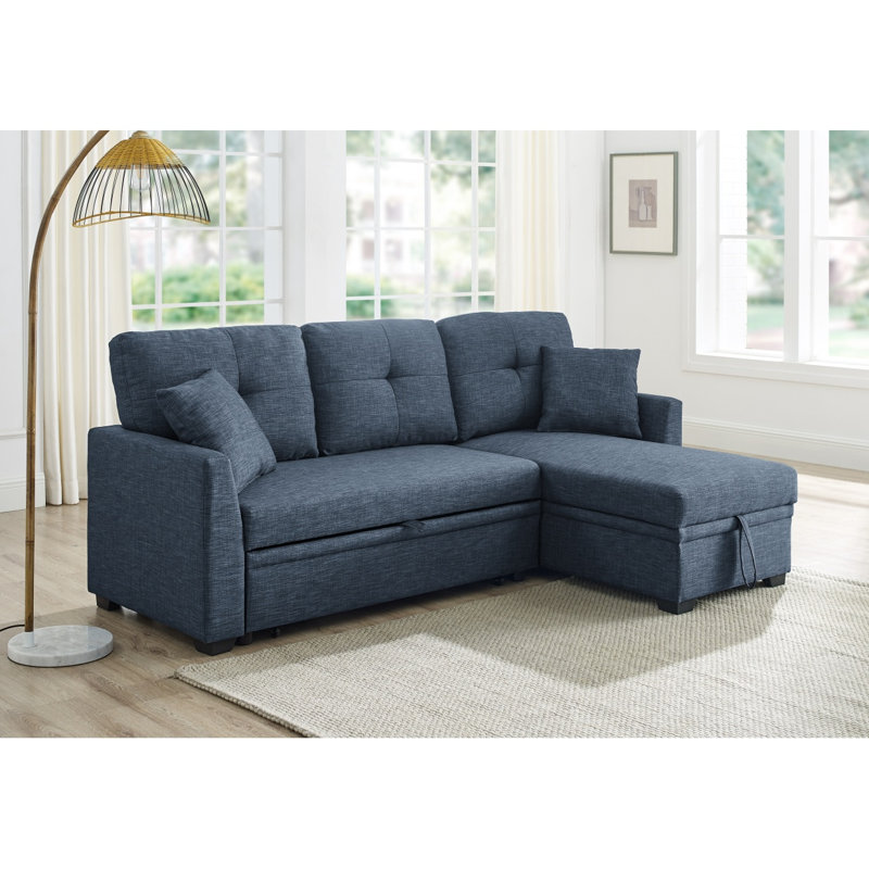 Pull-Out Sofa Bed, Blue