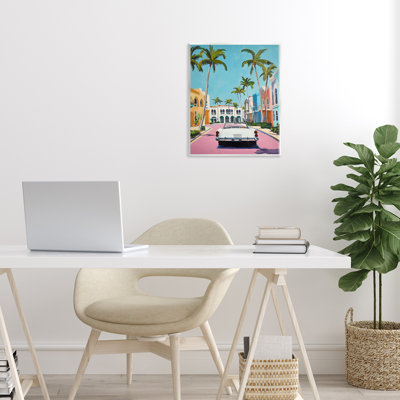 Plaque murale de voiture tropicale classique, design par Franklyn Gregory