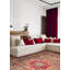 Tapis unique en laine noué à la main 8 pi 2 po x 11 pi 7 po nouvel âge ultra bleu / rouge foncé / brun clair