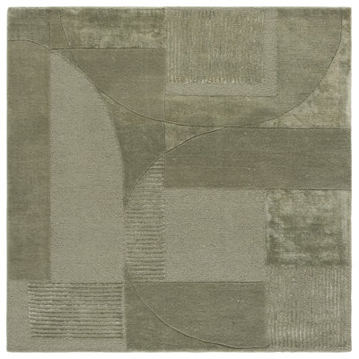 Fifth Avenue Hand Tufted Viscose,Wool, Cotton Geometric Indoor Rug