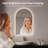 36" x 24" Arch Frameless LED Backlit Bathroom Mirror, 3 Color Dimmable Light, Anti-Fog, Touch Control, Wall Mounted Vanity Mirror-1478221021