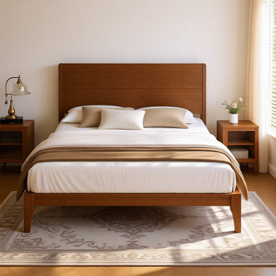 Platform Bed with Headboard by Winston Porter