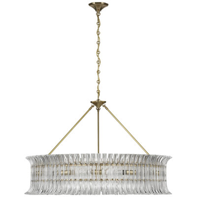 AERIN Rhine 36" Ring Chandelier with Crystal