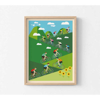 Cycling Race Wall Art: Ready-to-Hang Print