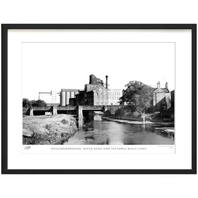 Wellingborough, River Nene And Victoria Mills C1965 - Single Picture Frame Print