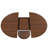 59" Extendable Oval Dining Table With 2-Tier Storage For 4-6, Space Saving Expandable Kitchen Table In Walnut Brown, MDF With Walnut Finish & Pedestal Base