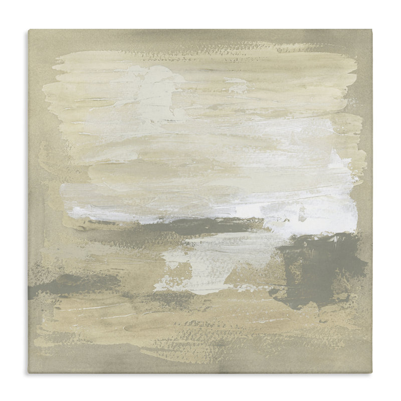 «Neutral Reflections Beige Abstract», art par June Erica Vess, H 17 po x l 17 po