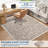 Colorful Floral Machine Washable Rug for Living Room Low Pile Foldable Thin Non Slip Carpet Stain Resistant Non Shedding Floor Cover for Kids Bedroom Nursery-1977041495