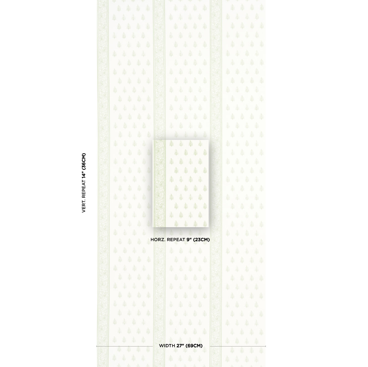 Katsura Stripe II Wallpaper, Leaf